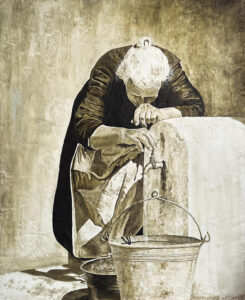 La grand-mère à la fontaine NB